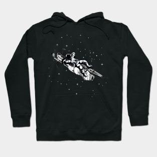 Astronaut Relaxing - Space Station - Black - Sci-Fi Hoodie